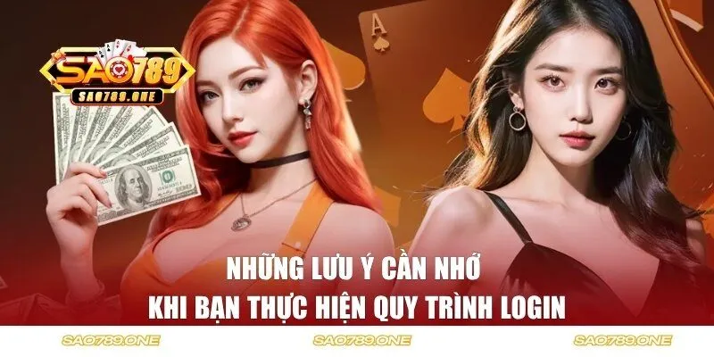 Những lưu ý cần nhớ khi bạn thực hiện quy trình login